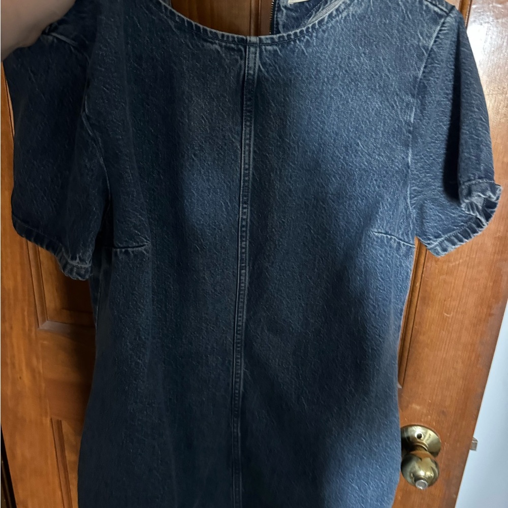 Abercrombie Light Wash Denim Mini Dress - Picture 4 of 4